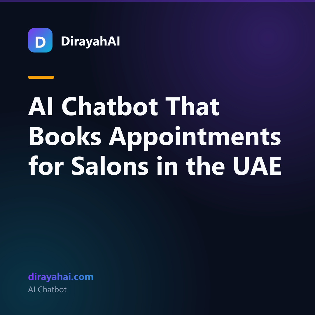 AI Chatbot That Books Appointments for Salons in the UAE